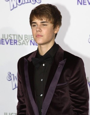 Justin Bieber at the Never Say Never Premiere