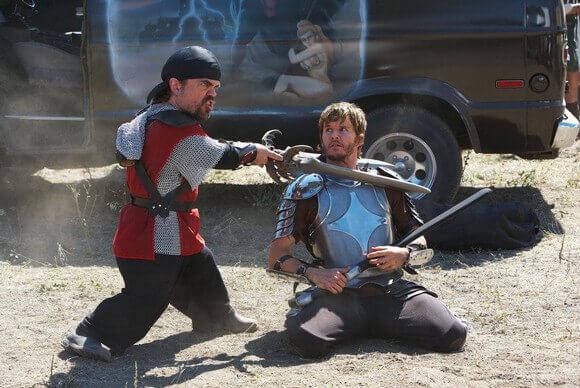 Peter Dinklage and Ryan Kwanten in Knights of Badassdom
