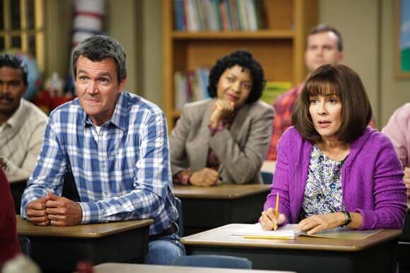 Neil Flynn and Patricia Heaton in The Middle