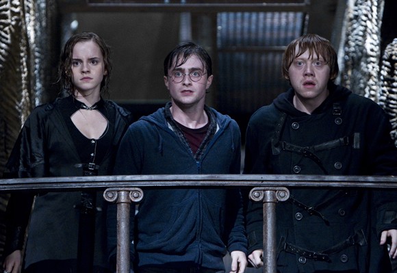 Emma Watson, Daniel Radcliffe and Rupert Grint in Harry Potter and the Deathly Hallows Part 2