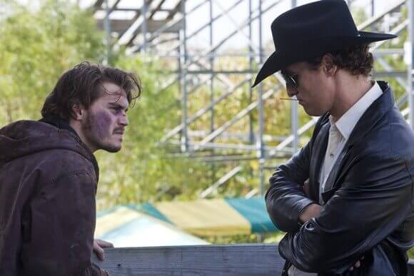 Emile Hirsch and Matthew McConaughey in Killer Joe