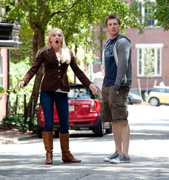 Anna Faris and Chris Evans in 'What's Your Number?'