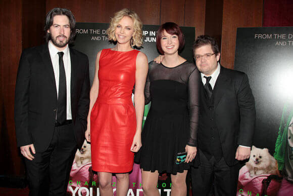 Director / Producer Jason Reitman, Charlize Theron, Screenwriter / Producer Diablo Cody and Patton Oswalt at the world premiere of 'Young Adult' at the Ziegfeld Theatre in New York on December 8, 2011