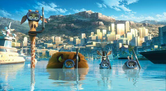 A scene from Madagascar 3: Europe's Most Wanted