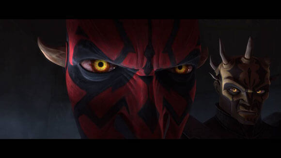 A scene from 'Star Wars: The Clone Wars