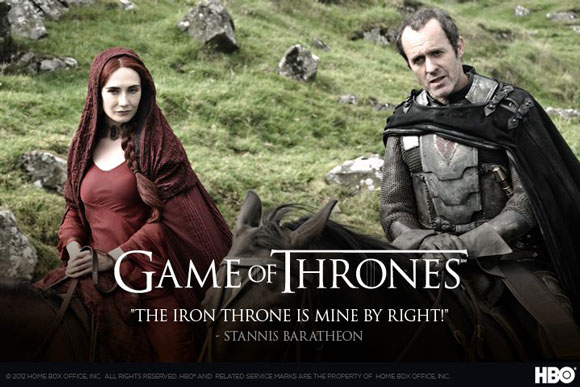 Game of Thrones Season 2 Stannis Baratheon Poster