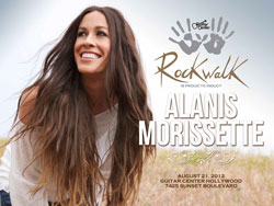 Alanis Morissette RockWalk Inductee