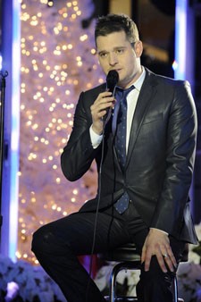 Michael Buble performs during "Christmas in Rockefeller Center" in 2011