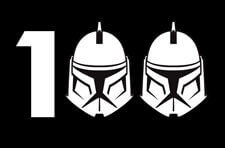 Star Wars The Clone Wars 100th Episode Logo