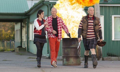 Mary-Louise Parker, Bruce Willis and John Malkovich in Red 2