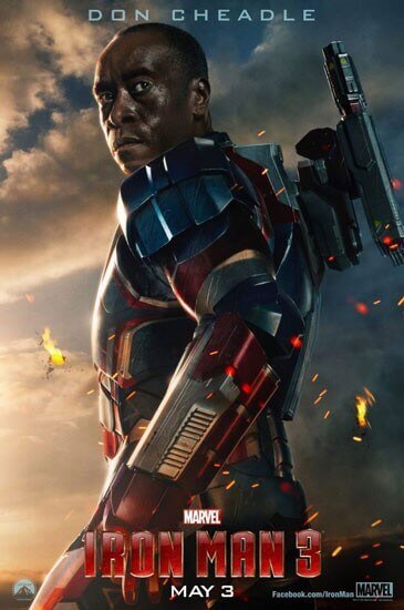 Iron Man 3 Iron Patriot Don Cheadle Poster