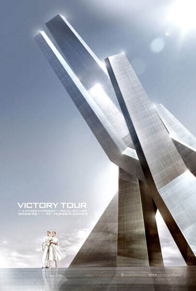 Peeta and Katniss Catching Fire Victory Tour Movie poster