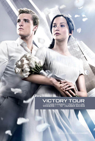 Peeta and Katniss Catching Fire Victory Tour Poster