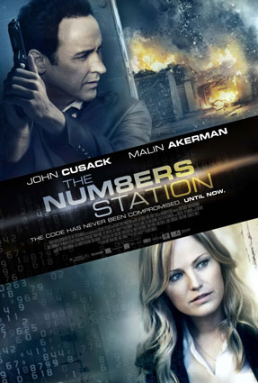 The Numbers Station Movie Poster with John Cusack, Malin Akerman