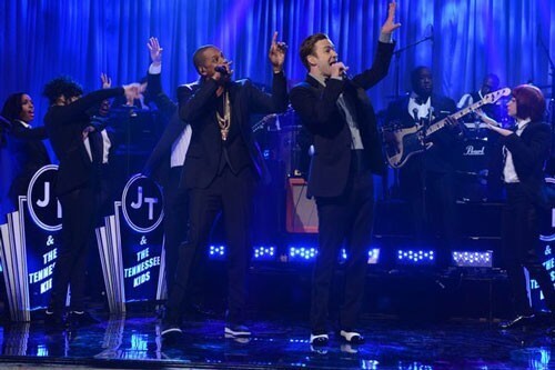 Jay-Z and Justin Timberlake perform "Suit & Tie" on 'Saturday Night Live'
