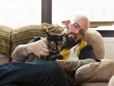 Jackson Galaxy from 'My Cat From Hell' in Times Square in New York City