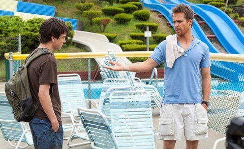 Liam James and Sam Rockwell in The Way, Way Back