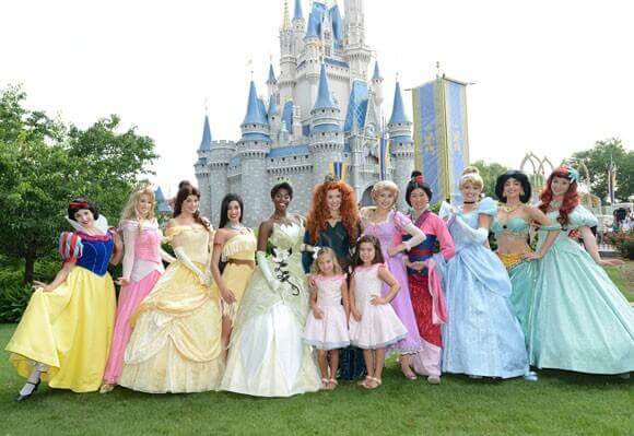 Merida and the Disney Princesses