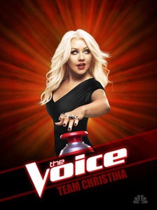 Christina Aguilera The Voice Poster