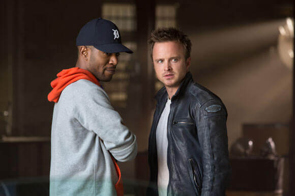 Aaron Paul and Kid Cudi in Need for Speed