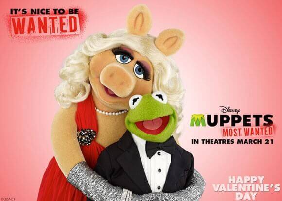 Muppets Most Wanted Valentine's Day Card Greeting