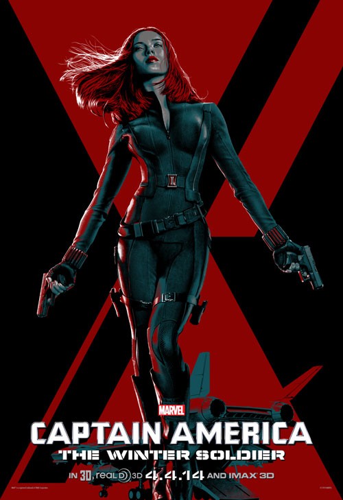 Captain America: The Winter Soldier Scarlett Johansson IMAX Poster