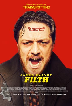 Filth Movie Poster and Trailer with James McAvoy