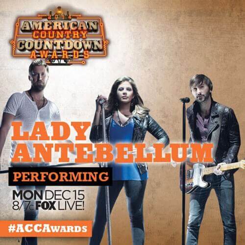 Lady Antebellum and Hank Williams Jr to Perform on American Country Countdown Awards