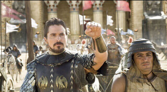 Exodus Gods and Kings with Christian Bale and Joel Edgerton
