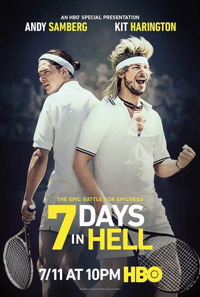 7 Days in Hell Poster with Kit Harington and Andy Samberg