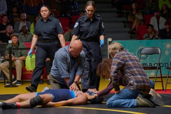 Michael Chiklis, Andrew Liner and Sherri Saum