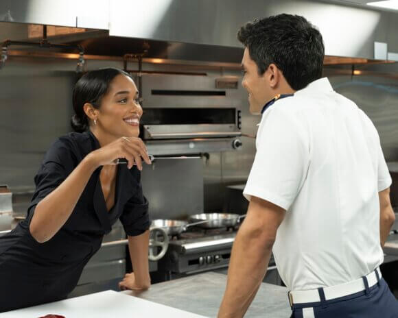 Laura Harrier and Sean Teale