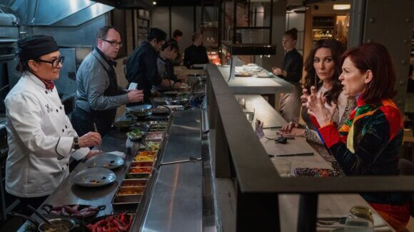 Pamela Adlon, Laura Benanti and Carrie Preston