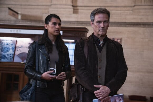 Nina Singh and Stephen Moyer